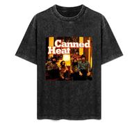 Canned Heat Men Black T-Shirt Print Unisex Cotton Tee Shirt XL