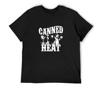 Canned Heat T-Shirt Men's and Cotton Tee Black L