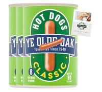 Canned Hot Dog Bundle for 3 Pack of Ye Olde Oak Standard Hot Dogs 400g + Brightdale Kitchen Booklet