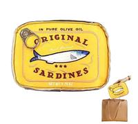 Canned Sardine Cosmetic Bag - Funny Travel Makeup Organizer Pouch, Large Capacity Toiletry Storage Bag, Aesthetic Waterproof Pouch | Cosmetic Bags for Shampoo Lipsticks Eye Shadow Toiletries