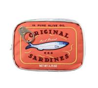 Canned Sardine Makeup Bag - Creative Travel Pouch, Aesthetic Toiletry Case, Compact Cosmetic Organizer | Handy Storage for Eye Shadow Skincare Women Travel Daily Use Makeup Setup Portable Bag Cute