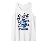 Canned Sardines In Olive Oil Spanish Language Salt Fisherman Tank Top