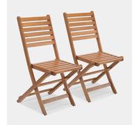 Cannes 2 Wooden Garden Chairs