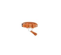 Cannes Dog Collar Leather Nappa Leather Soft Elegant Elegant 40 (XS-S), Orange