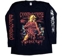 CANNIBAL CORPSE, EATEN BACK TO LIFE, UK Edition, Long Sleeve, Long Sleeve, Band T-shirt, Black, M