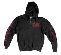Cannibal Corpse Hoodie Butchered At Birth 2019 Official Mens Black Zipped L