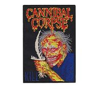 Cannibal Corpse Hq Death Metal Ban Patch Badge Embroidered Iron on Applique Souvenir Accessory