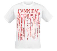 Cannibal Corpse Logo Drip T-Shirt white XXL