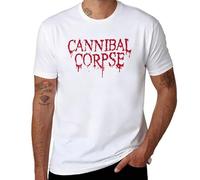 Cannibal｜Corpse Logo,Men's T-Shirt White-Style XL