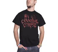 Cannibal Corpse T Shirt Acid Blood Skeleton Band Logo Official Mens Black L