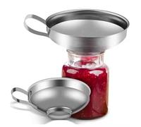 Canning Funnel for Kitchen Use,Stainless Steel Food Funnel,Wide Mouth Funnel for Mason Jars,Large Canning Funnels for Filling Bottles,Metal Funnel Set for Oil Power Jam Grains Dry & Wet Ingredients