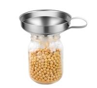 Canning Funnel Jam Funnel 5.8x2.4in Wide Mouth Thick Stainless Steel Canning Funnel with Handle Portable Rustproof Drinking Funnel for Kitchen Liquid Oil Powder