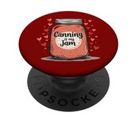 Canning is My Jam Homesteading Vintage Funny Canner Design PopSockets Adhesive PopGrip