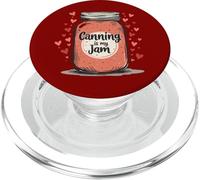 Canning is My Jam Homesteading Vintage Funny Canner Design PopSockets PopGrip for MagSafe
