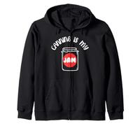 Canning Is My Jam Zero Waste Garden Cook Fall Gift Zip Hoodie