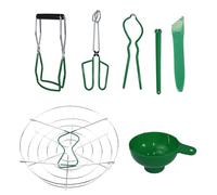 Canning Kit | 7 Pieces Home Canning Kit Tools Set | Stainless Steel Cannings Set for Water Bath/Pressure Canner | Multifunctional Cannings Supplies Starter Kits for Beginner