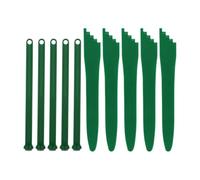 Canning Kit Lifter and Measuring Scale with Magnetic Jar Lid 10pcs | PP and PVC Build, Green Finish, for Water Bath Jars and Tinplate Lids, Smooth Surface