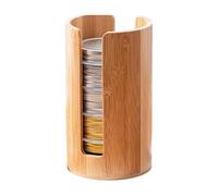 Canning Lid Organizer - Wood 10.5x18cm | Jar Container C-up L-id Storage Rack, Tea Room Desktop Cup Holder, Household Cup Lid Holder, Wooden Cover Display | For Home Cabinet Bark