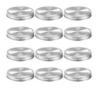 Canning Lids - Leak Proof Tinplate Canning Jar Lids Canning Lids | Leak Proof Tinplate Canning Jar Lids for Mason Ball | Food Grade Reusable Metal Caps with Silicone Sealing Rings for Storing Fruits