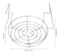 Canning Rack, Stainless Steel Foldable Steamer Basket Kitchen Tool for Pressure Cooker Jar