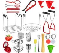 Canning Supplies Starter Kit - Essential Home Canning Tools, Durable 304 Stainless Steel, Complete Canning Tool Set for Preserving & Jarring, 32 Pcs