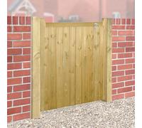 Cannock Gates Drayton Square Top Low Single Gate - Pressure Treated Scandinavian Redwood - W900 X H950 mm