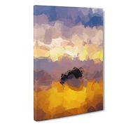 Cannon Beach Canvas Print | Gallery Wrapped 30mm Frame Wall Art | 30x20 inches | Ready to Hang | Coastal Seascape Picture | Living Room Bedroom Lounge Office
