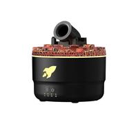 Cannon Blast Aroma Humidifier,Cannon Humidifier,7 Colors LED Vapor Cannon Humidifier Silent Diffuser,2 Modes Creative Turret Colorful Crack Air Humidifier,Small Home Humidifier for Bedroom (EU Black)