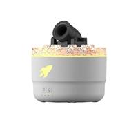 Cannon Blast Aroma Humidifier,Cannon Humidifier,7 Colors LED Vapor Cannon Humidifier Silent Diffuser,2 Modes Creative Turret Colorful Crack Air Humidifier,Small Home Humidifier for Bedroom (UK White)