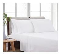 CANNON Heritage Solid White Queen 6 Piece Sheet Set