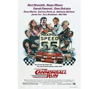 Cannonball Run Burt Reynolds 80's Poster/Print/Picture Satin Photo Paper - A1-594mm x 841mm