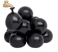 Cannonball-Shaped Black Water Bomb Balloons (22cm) Pack of 100 - Premium Quality for Epic Water Battles & Summer Fun