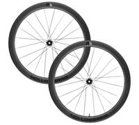 Cannondale Hollowgram R-SL 50 Carbon Disc Road Wheelset - 700c - Black Shimano 12mm Front - 142x12mm Rear Centerlock Pair 11-12 Speed Clincher 700c