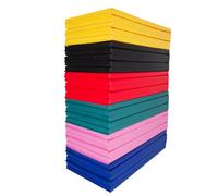 Cannons UK Commercial Grade foldable tumble gymnastics mat 10ft x 4ft x 50mm thick. 18oz PVC cover with 25kg m3 EPE Foam Inner (Black)