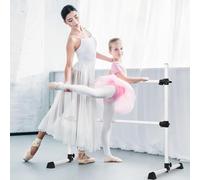Cannons UK Freestanding and portable Ballet/stretch Barre. (White)