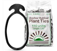 Cannrise Anchor Rubber Bands for Trellising - 110 Pack of 5 cm/1.96 inches Rubber Bands for Outdoor Plant Support, Climbing Plants, Grape Vines, Trees - UV-Protected, Elastic, Multi-Purpose Use
