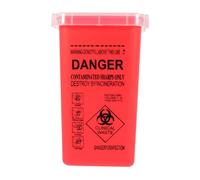 Cannula Disposal Container, 1 Litre (1000 ml) Safe Disposal Container for Cannulas and Syringes - Disposal Box with Lid for Biohazard Needle Disposal, Tattoo and Medical (Rro 1PC)