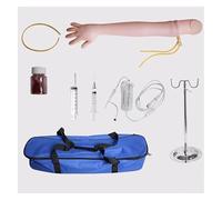 Cannulation Practice Kit Trainer for Medical Education Reusable Practice Realistic Blood Collection Practice Set with Carry Bag for Medical Trainees