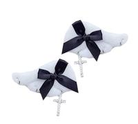 CANNXI 1 Pair of Bowknot Hairclip Elegant Wing Shape Hairpin Pendant Hair Barrette Cute Hairpin Jewelry for Women Girl