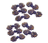 CANNXI 10 Pairs Chinese For Frog Closure Buttons Flower Knot Fastener Sewing Handmade C