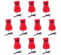 CANNXI 10pcs Cute Mouses Hairpin Adornment Fun Pet Side Hair Clip Spring Duckclip Cartoon Headdress Kids Girls Hair Accessories
