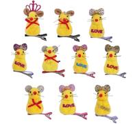 CANNXI 10pcs Cute Mouses Hairpin Adornment Fun Pet Side Hair Clip Spring Duckclip Cartoon Headdress Kids Girls Hair Accessories