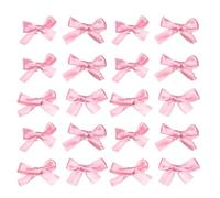 CANNXI 20Pcs Bowknot Pendent Hair Clip Hairpin with Ribbon Decoration Colorful Hair Barrettes for Girls Style Ornament