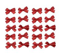 CANNXI 20Pcs Bowknot Pendent Hair Clip Hairpin with Ribbon Decoration Colorful Hair Barrettes for Girls Style Ornament