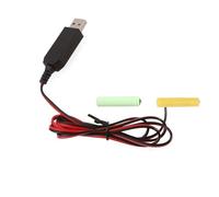 CANNXI 3V LR03 Battery Eliminators USB Power Supply Cable 2Pcs 1.5V Battery Replacement Adapter