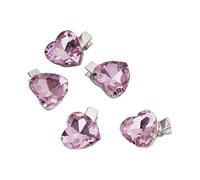 CANNXI 5 Pcs Heart Crystal Hair Clips Sparkling Heart Hair Barrettes Cute Sweet Headpiece Hair Accessories for Women Girls