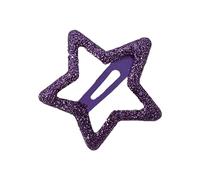 CANNXI 5Pcs Star Clips Vitality- Sweet Cool Girl Five-pointed Star Glittering Hairpin Clip BB Clip Bangs Clip Broken Hair Clip