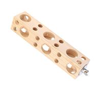 CANNXI Bird Foraging Toy Natural Wood Block Parrot Chewing Toy For Small And Size Birds Improve For Health