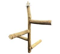 CANNXI Bird Toy,Natural Wood Perch Toy Parrot Standing Rods 4 Short Stands for Small and Medium Birds Multi Usage Bird Stand Toy