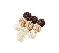 CANNXI Bird Toy,Parrots Chew Toy Birdcage Rattan Chewing Toy Bird Biting Toy for Medium Large Birds Birdcage Hanging Toy 10Pcs